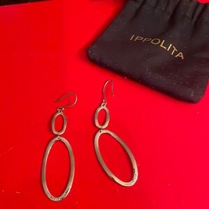 Ippolita Stirling silver Snowman Oval Drop Earrings